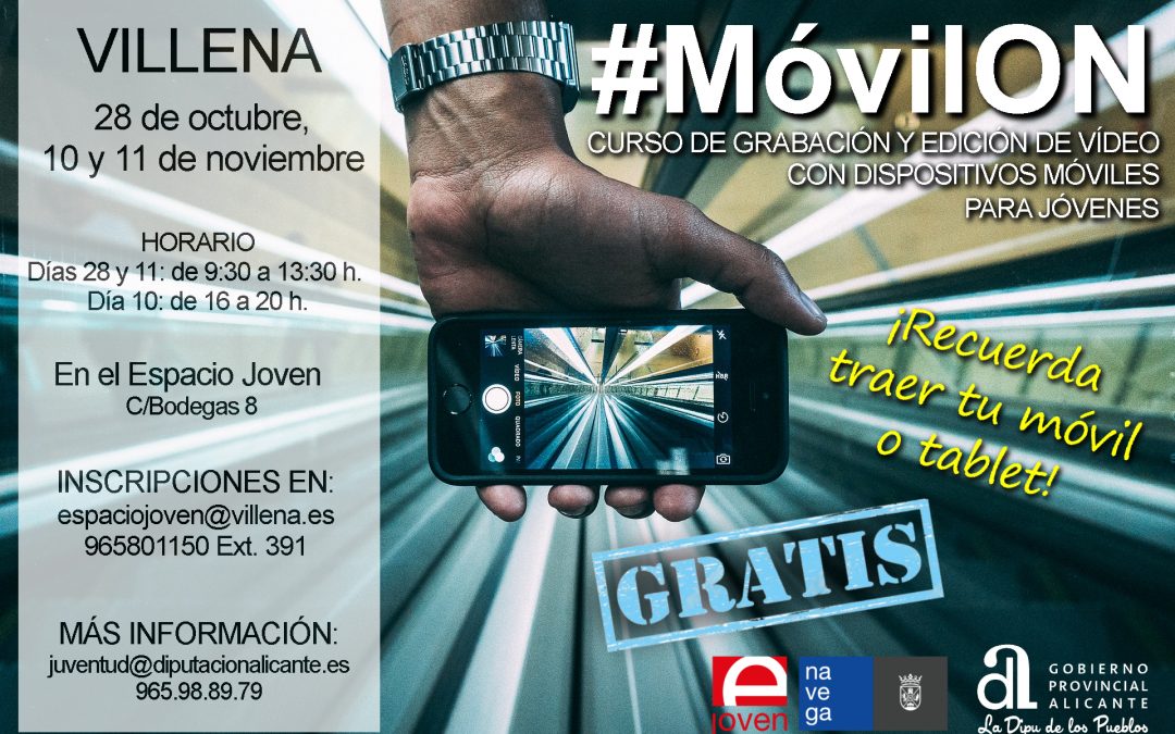 CURSO EDICIÓN DE VÍDEO CON DISPOSITIVOS MÓVILES (DIPUTACIÓN DE ALICANTE)