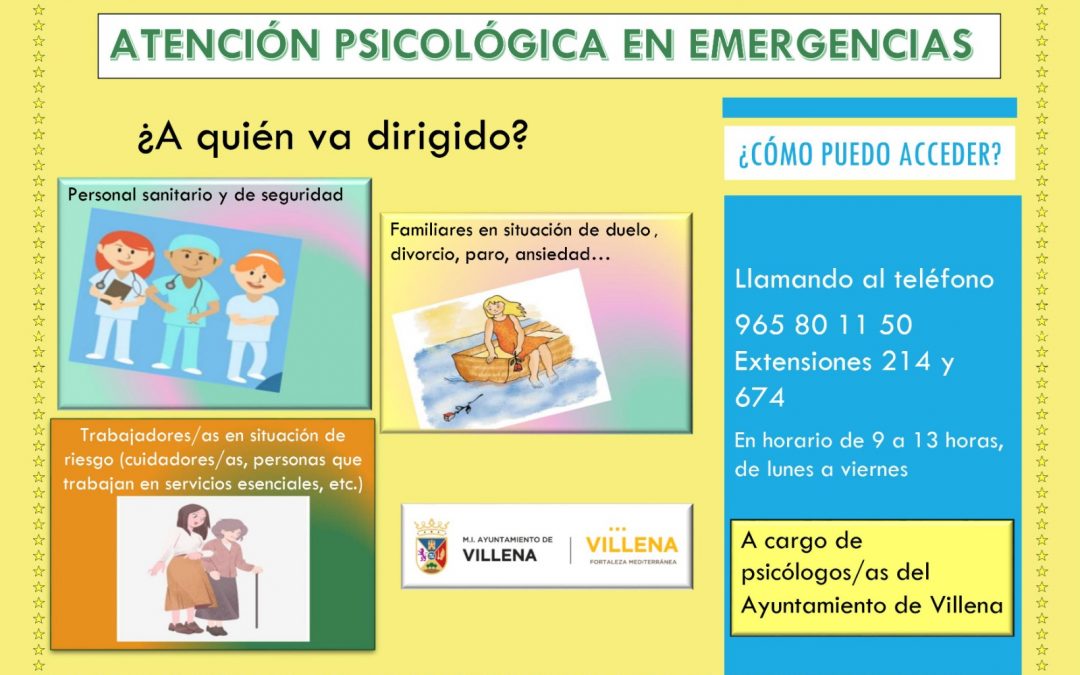 Servicio de atención psicológica por la emergencia sanitaria