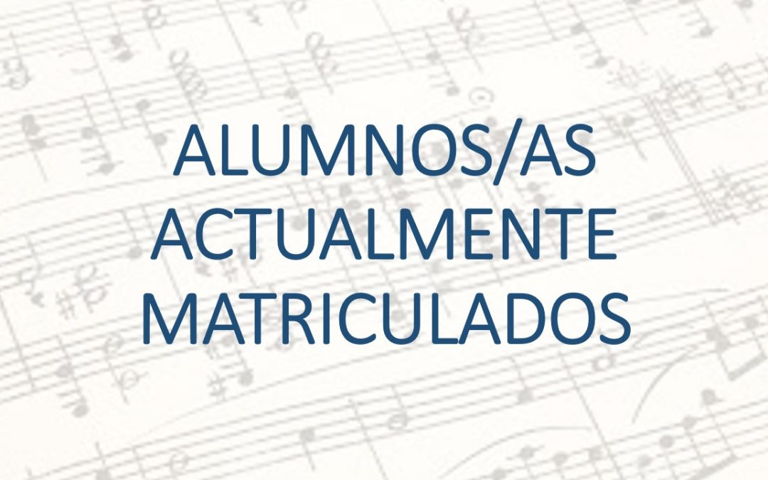 Preinscripción alumnos/as actualmente matriculados
