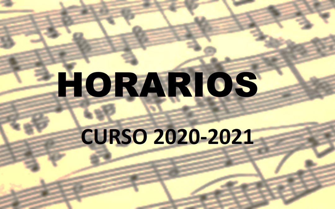 HORARIOS CURSO 2020-2021