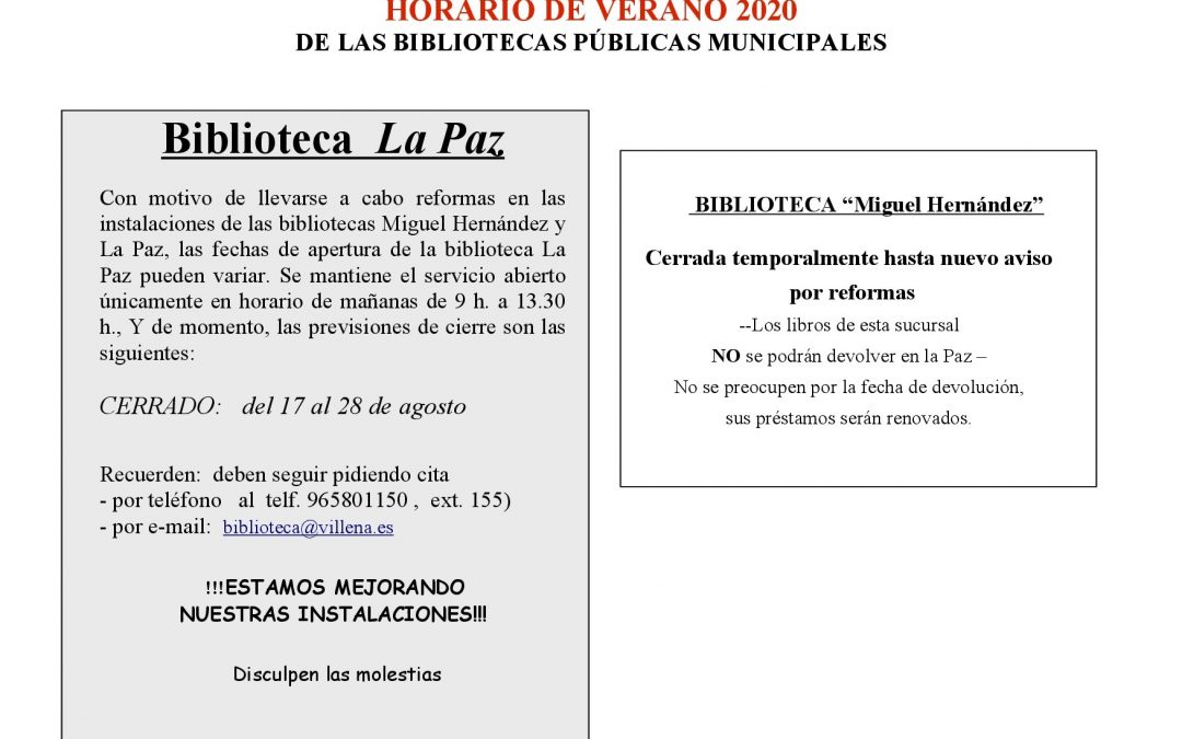 ¡¡¡ Estamos mejorando nuestras instalaciones !!! Verano 2020