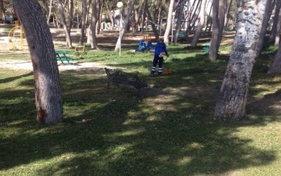 Continúan los trabajos de la brigada municipal para la adecuación de parques y jardines