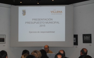 El Ayuntamiento de Villena presentó el Presupuesto Municipal 2015 a la ciudadanía