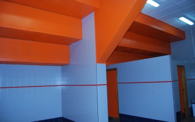 Siguen las obras de acondicionamiento del polideportivo