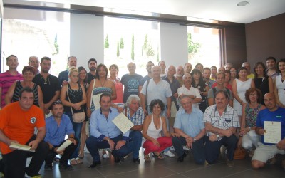 Entrega de diplomas tras el Taller de Empleo “Vial Ecológico”