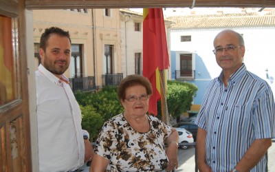 Recibimiento en Alcaldía de la pregonera de Fiestas