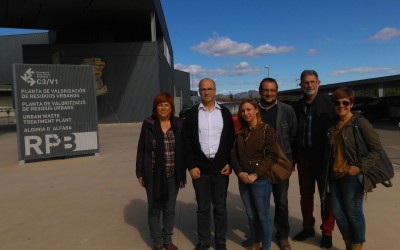 Visita institucional a la planta de residuos de Algimia