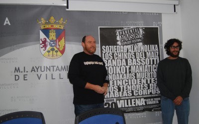 Cartel de lujo en el festival de rock de la Plaza Cubierta