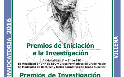 Convocatoria Premios de Iniciación a la Investigación 2016