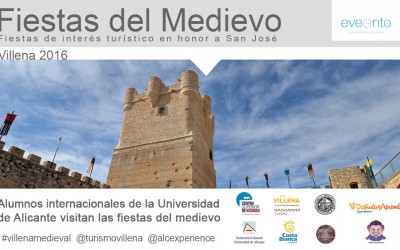 Alumnos internacionales de la Universidad de Alicante visitan las Fiestas del Medievo