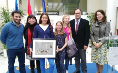 Nerea González ganadora del concurso autonómico de dibujo por el Día de Europa