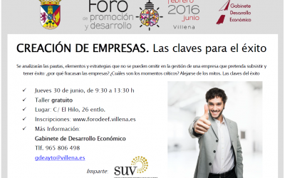 Charla gratuita “Creación de empresas: las claves para el éxito”