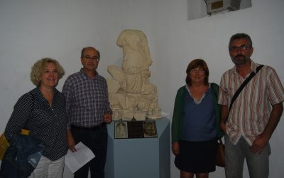 Restaurada en Villena una escultura de piedra de la I República Española