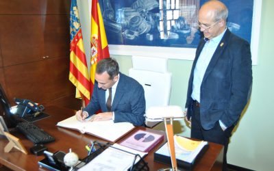 El Presidente de la Diputación visita Villena para realizar la reunión itinerante de la Junta de Gobierno