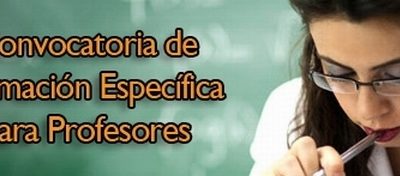 Convocatoria de cursos de formación para el profesorado