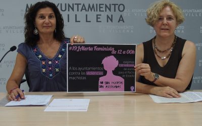 Encierro en el Ayuntamiento de Villena contra la violencia de género