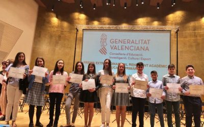11 escolares de Villena galardonados en los Premios al Rendimiento Académico en Alicante