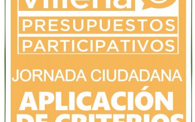 Jornada final de Aplicación de Criterios de los Presupuestos Participativos