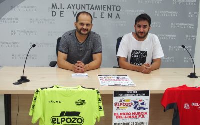 El Bel-liana F.S. se enfrenta a El Pozo F.S. en el pabellón deportivo de Villena