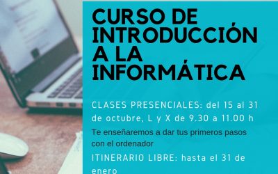 Nuevo curso de Introducción a la Informática en Aula Innova Formación