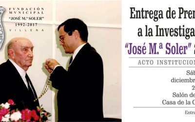 Entrega de premios de la Fundación José María Soler 2018