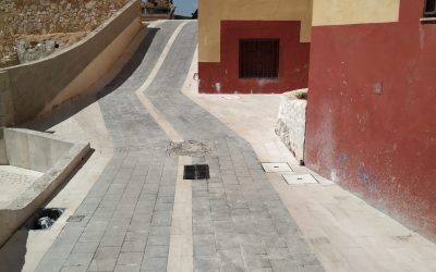 Finalizadas dos tramos de la calle La Rambla