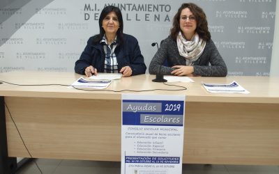 Se abre la convocatoria de becas  escolares del Ayuntamiento de Villena