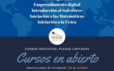 Nueva convocatoria de cursos «Mentor en abierto»
