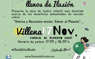 Ecovidrio organiza el teatro al aire libre “Llenos de ilusión”