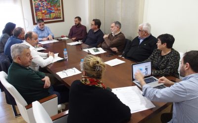 Reunión de los alcaldes del Alto Vinalopó para tratar el proyecto del nodo logístico