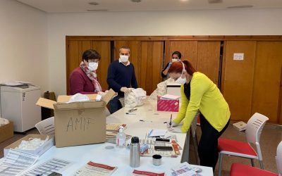 Entregadas 2.100 mascarillas entre los colectivos de riesgo y las asociaciones