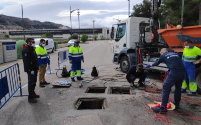 Actuaciones en la urbanización San Antón con motivo de las lluvias