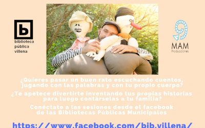 Arrancamos  nueva actividad dirigida a niñ@s y jóvenes,  unas  sesiones de narración oral ON LINE  durante las tardes del 14  al 28 de abril en directo  y en nuestro facebook