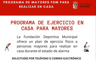 Cambio teléfono contacto del Programa de Mayores de la FDM