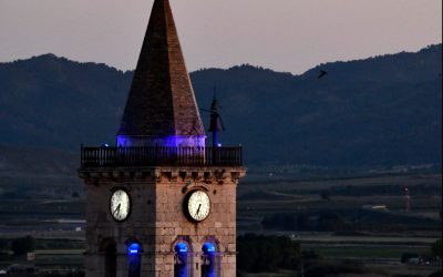 Villena se ilumina de azul por el Día Internacional de la Enfermería