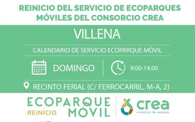 El ecoparque móvil de Villena reanuda su actividad el domingo 17 de mayo