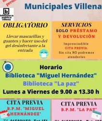 NUEVO HORARIO a partir del lunes 18 de mayo en la reapertura de las Bibliotecas