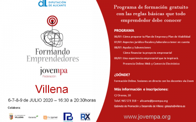 El Ayuntamiento de Villena pone en marcha el programa “Formando Personas Emprendedoras”