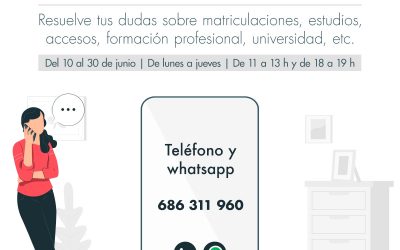 Nuevo servicio de asesoramiento educativo con la concejalía de Juventud