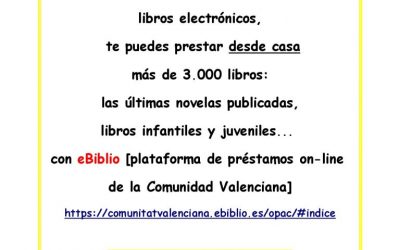 Tu biblioteca municipal allá donde estés con eBiblio . Te ayudamos a elegir tus lecturas para acompañar tus vacaciones.