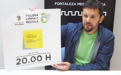 Iniesta: “La ordenanza fiscal de recogida de basura sitúa a Villena en cabeza en materia de sostenibilidad medioambiental”
