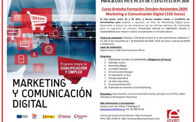 Espacio Joven ofrece el curso de Marketing y Comunicación Digital para futuros profesionales