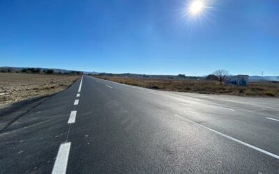Conselleria culmina la mejora del pavimento de la carretera Villena-Caudete