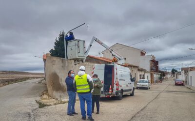 La Encina ya luce su nuevo alumbrado led