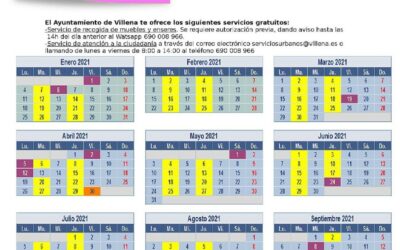 La Concejalía de Limpieza no tendrá servicio de recogida de basura los días 24 y 31 de diciembre