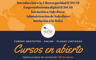 Abierto el plazo de matrícula en los cursos gratuitos de Aula Mentor