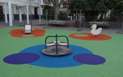 Parques y Jardines renueva la zona de juegos del Paseo Chapí