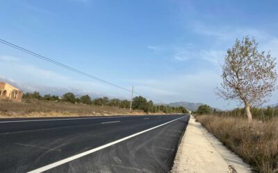 Terminan las obras de mejora del asfaltado y firme de la carretera Villena a Biar