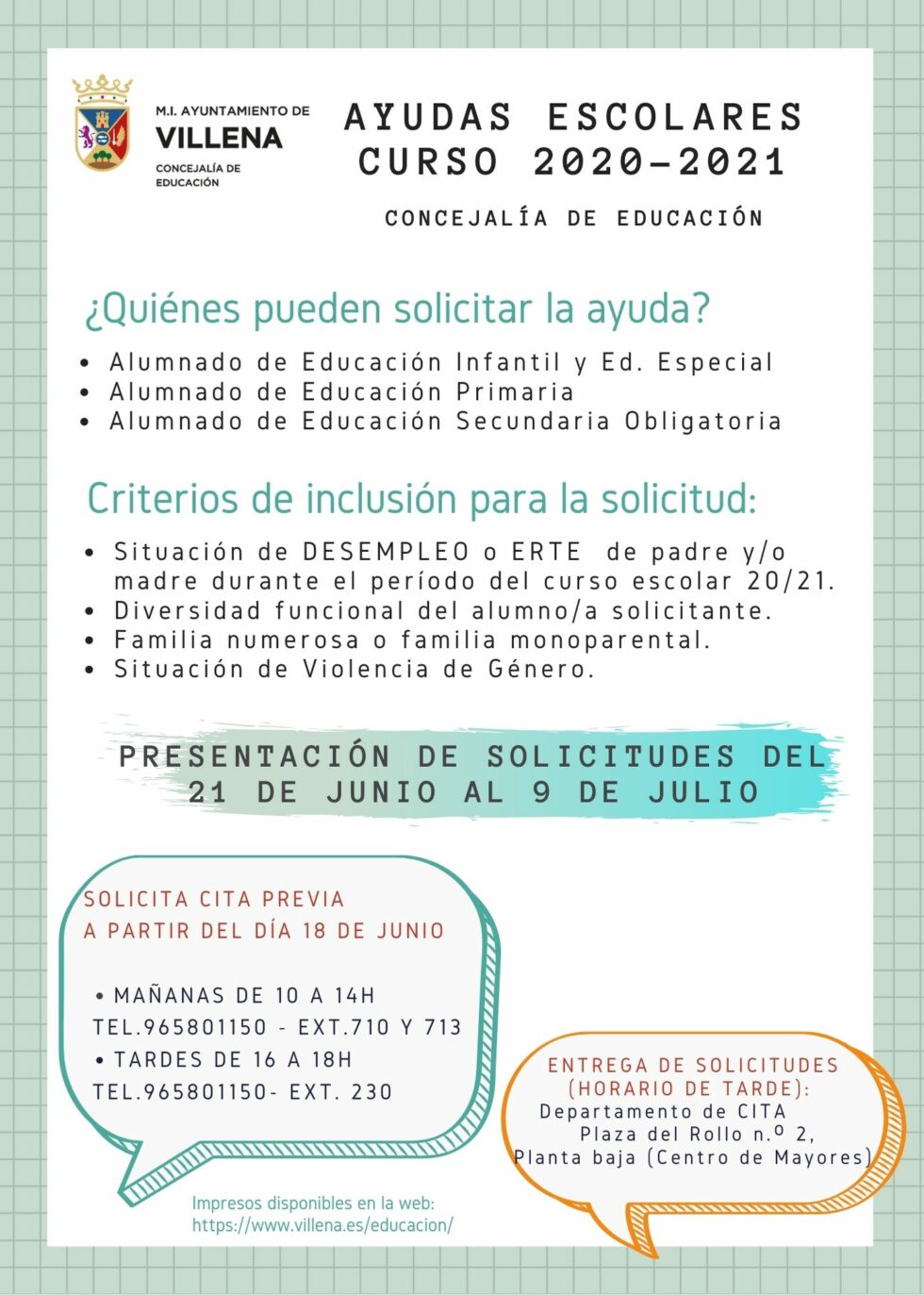 Educación abre el proceso de solicitud de las Ayudas Escolares el 21 de ...