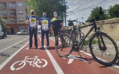 El Ayuntamiento amplía en 500 metros el tramo del carril bici hacia la calle Juan Gris